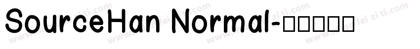 SourceHan Normal字体转换